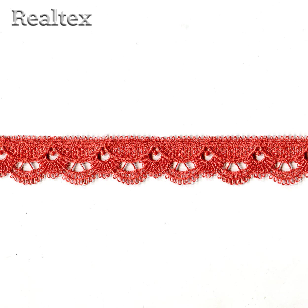 Кружево  гипюр  Realtex  25мм Z-3597 (13,7м) цв.383 терракотовый