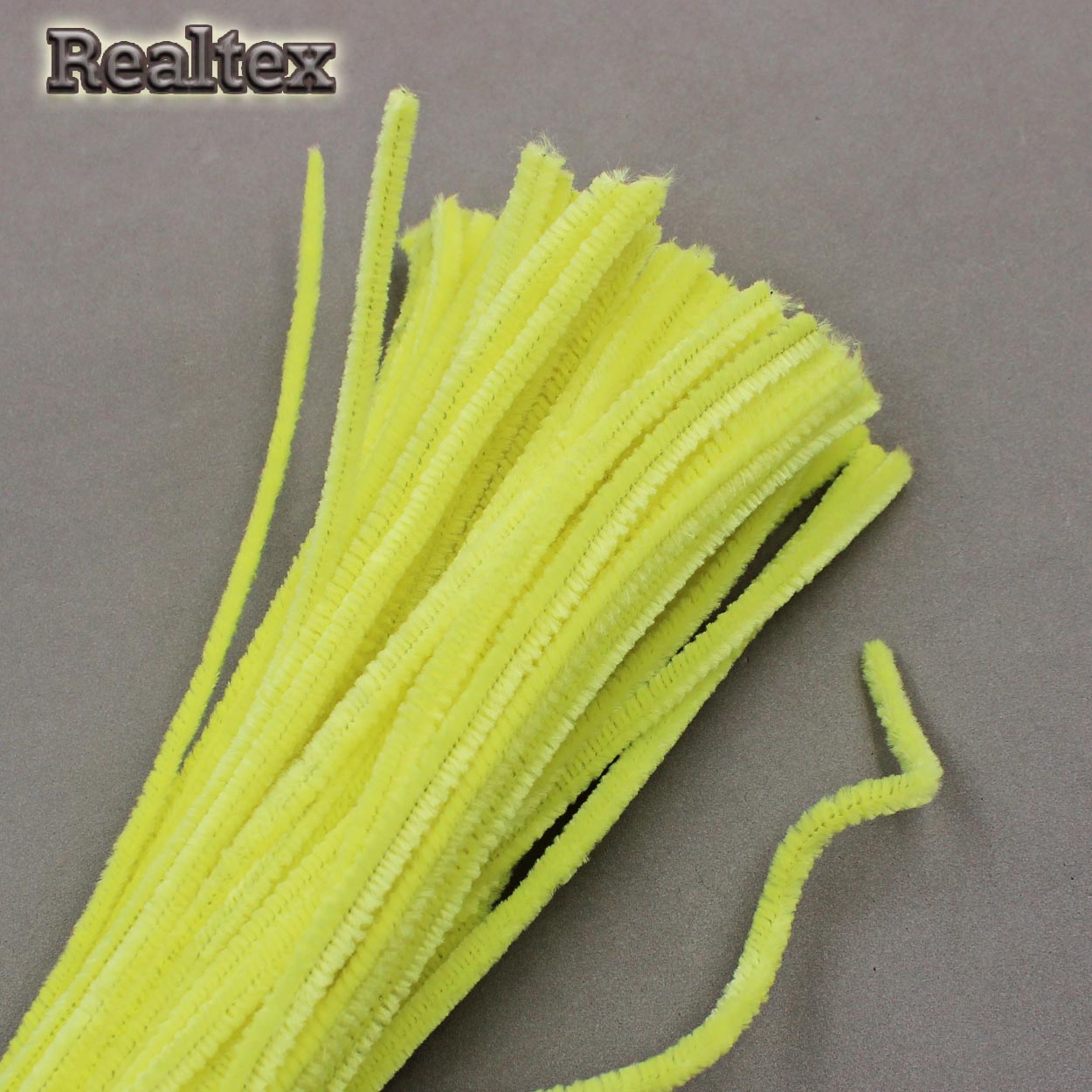 Проволока "Синель" RS для творчества d-6мм 30см (100шт) цв.MKL-02 светло-жёлтый