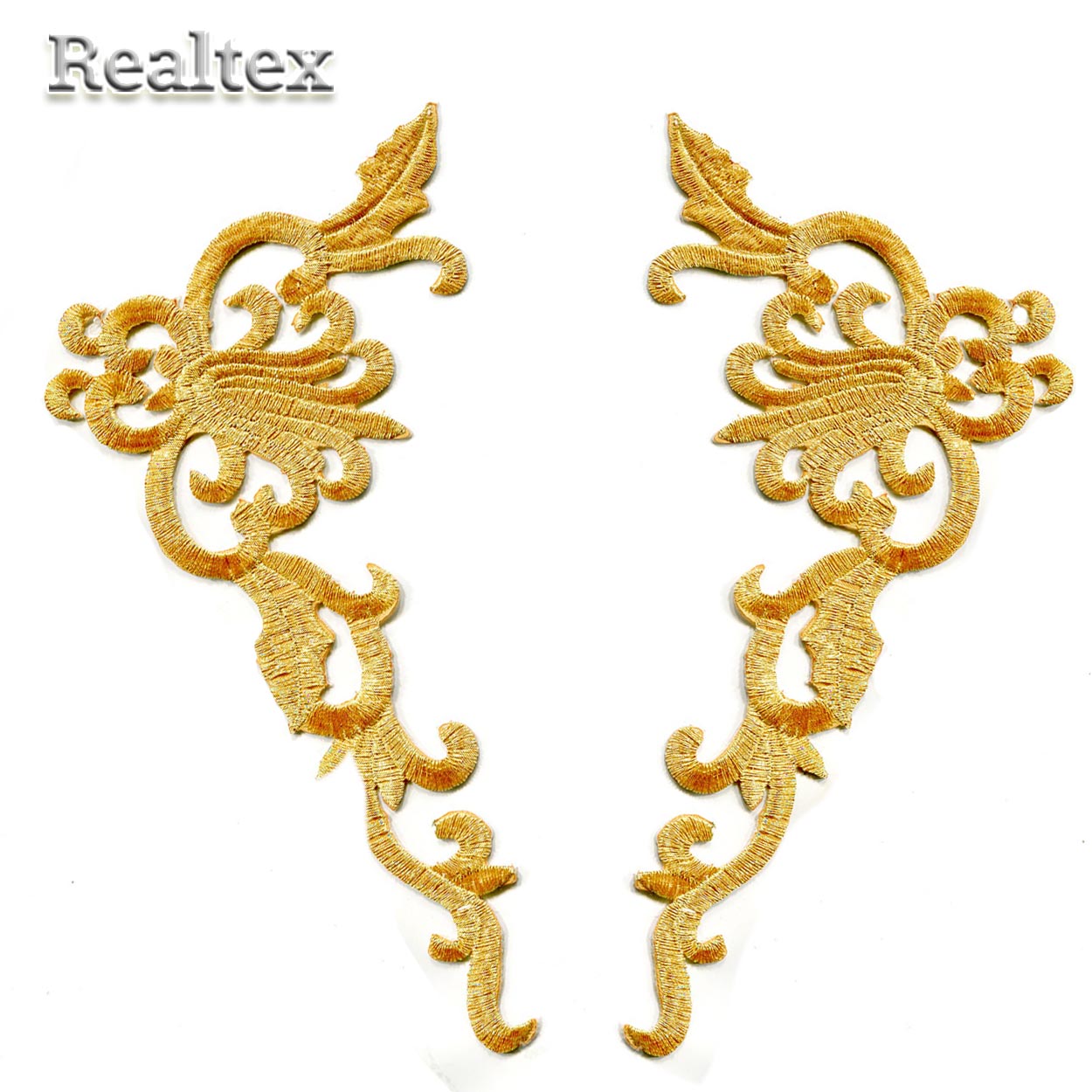 Термоаппликации орнамент Реалтекс R-4683 цв.золото