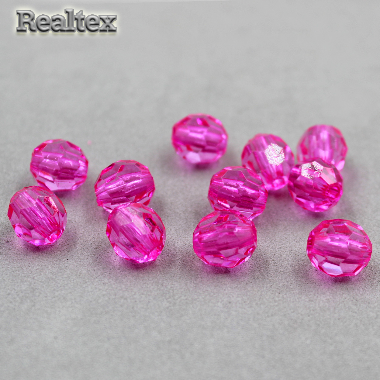 Бусины акриловые 3242 12мм (100гр) цв.11 малина