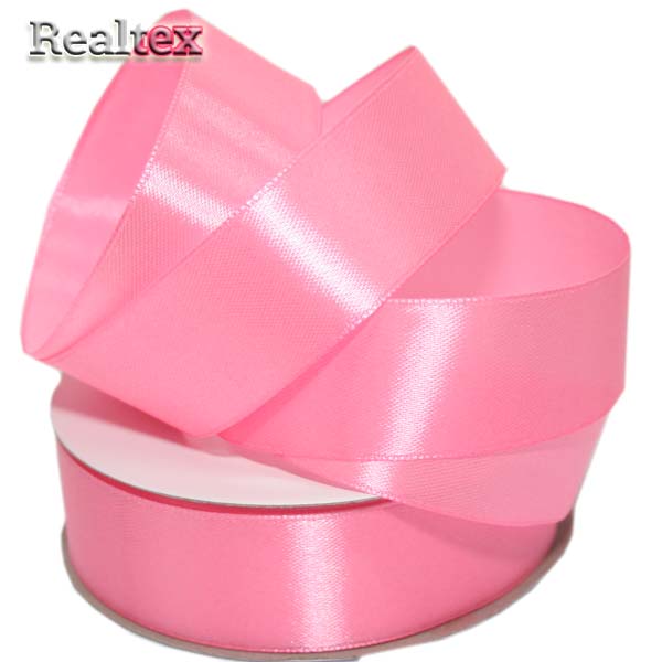 Лента атласная 25мм Realtex (32,9м) цв.149 розовый