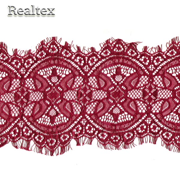 Кружево "реснички" 160мм TBY 90003 (3м) цв.178 бордовый