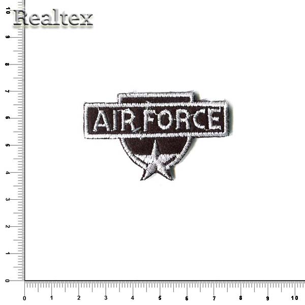 Термоаппликации 51060 "Air Force" цв.черный/белый