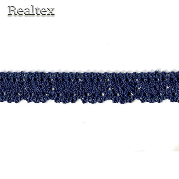 Кружево вязаное  25мм 25.01.097 цв.24 темно-синий
