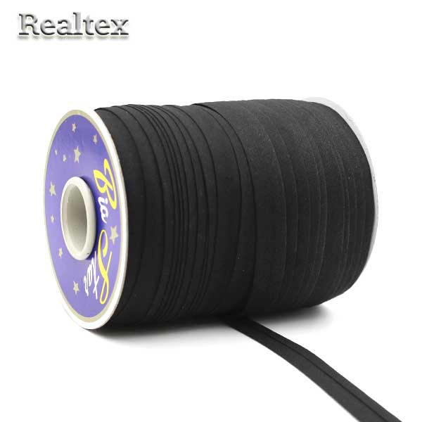 Косая бейка Х/Б 15мм цв.черный