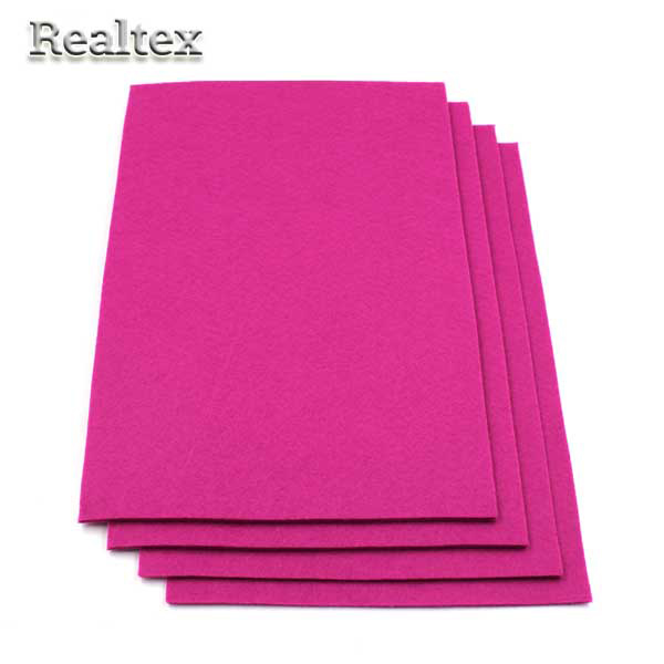 Фетр листовой мягкий FLT-S1 "IDEAL" цв.609 яр.розовый