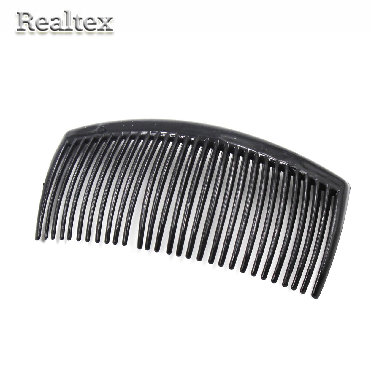 Гребень "Реалтекс" пластик. 115*52мм 29 зубчиков (10шт) цв.черный