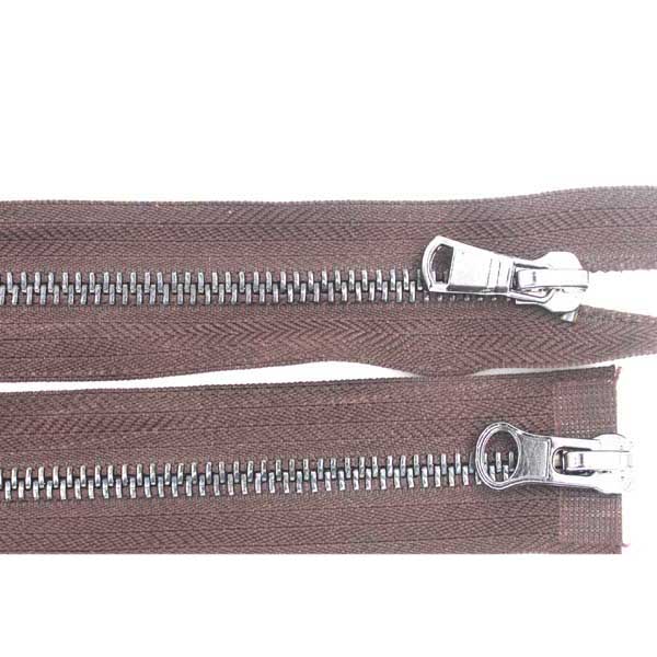 Молния металл Т.5 2 замка 90см разъёмная цв.черный никель/868