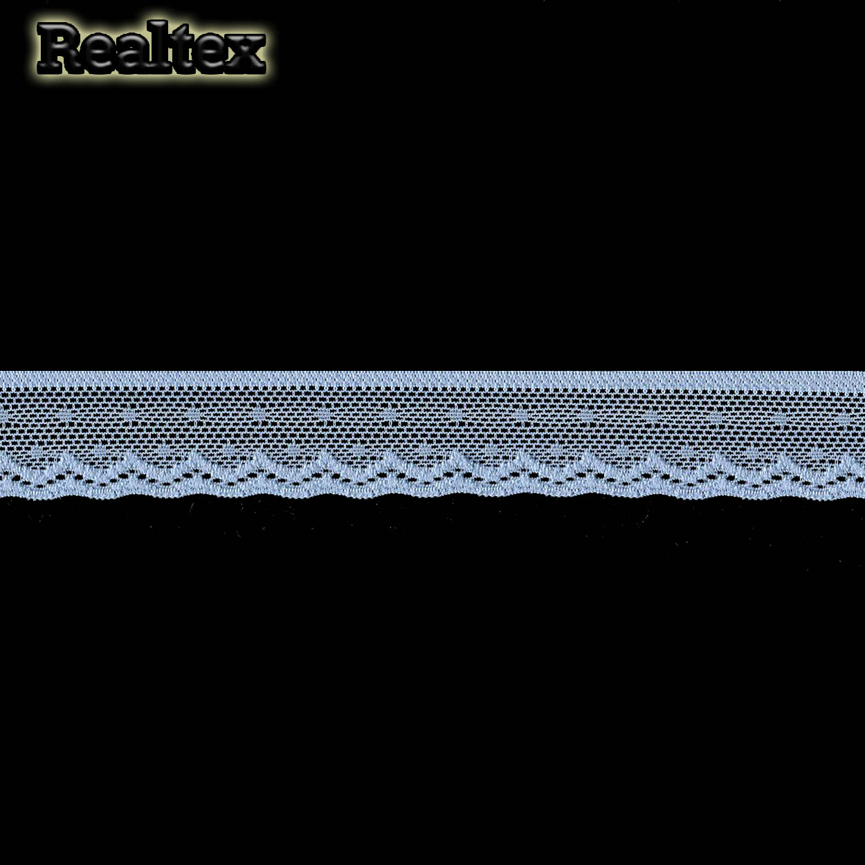 Кружево стрейч  25мм TBY 8028 цв.F183 голубой