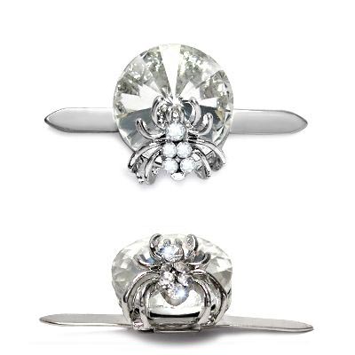 Украшение на прокол ГСХ 676 12мм цв.никель/кристалл