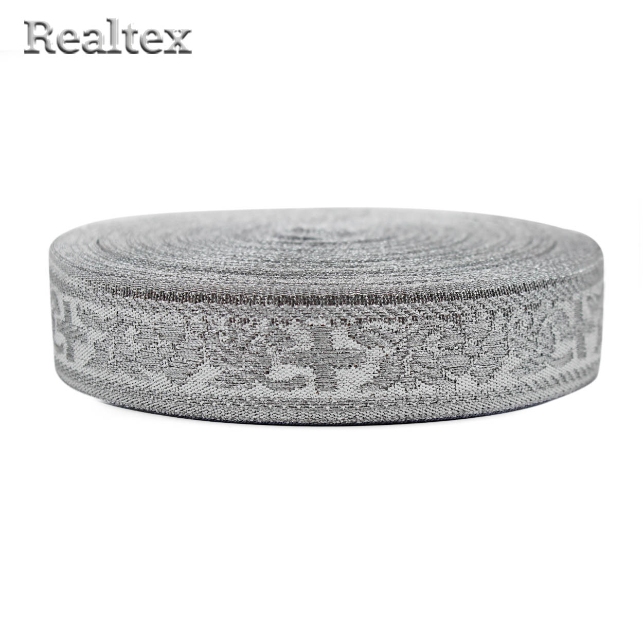 Тесьма церковная  Realtex 25мм R-01 цв.серебро