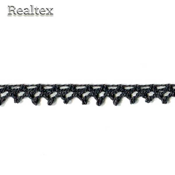 Кружево вязаное  13мм 13.01.108 цв.26-черный