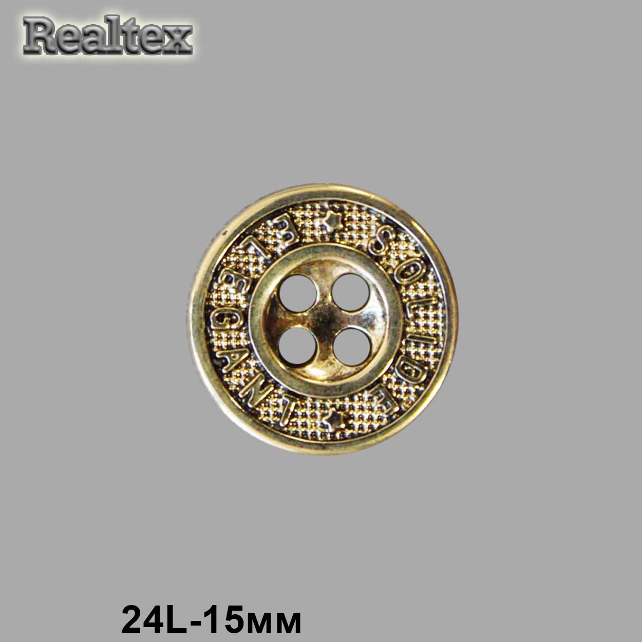 Пуговицы LA 1395 24L (72шт) цв.AG 