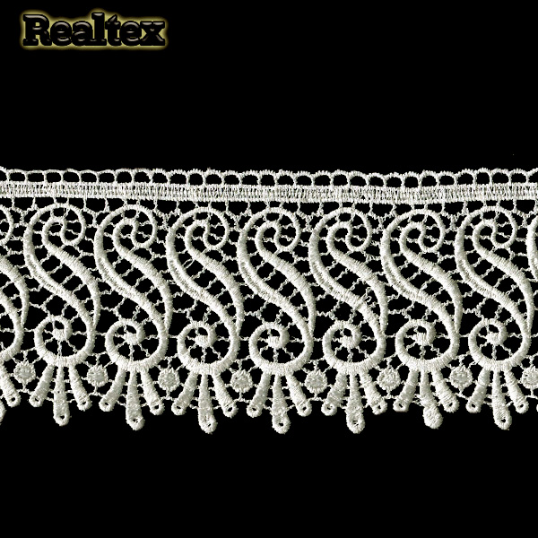 Кружево гипюр  91мм TR 8G8328 цв.05 молочный