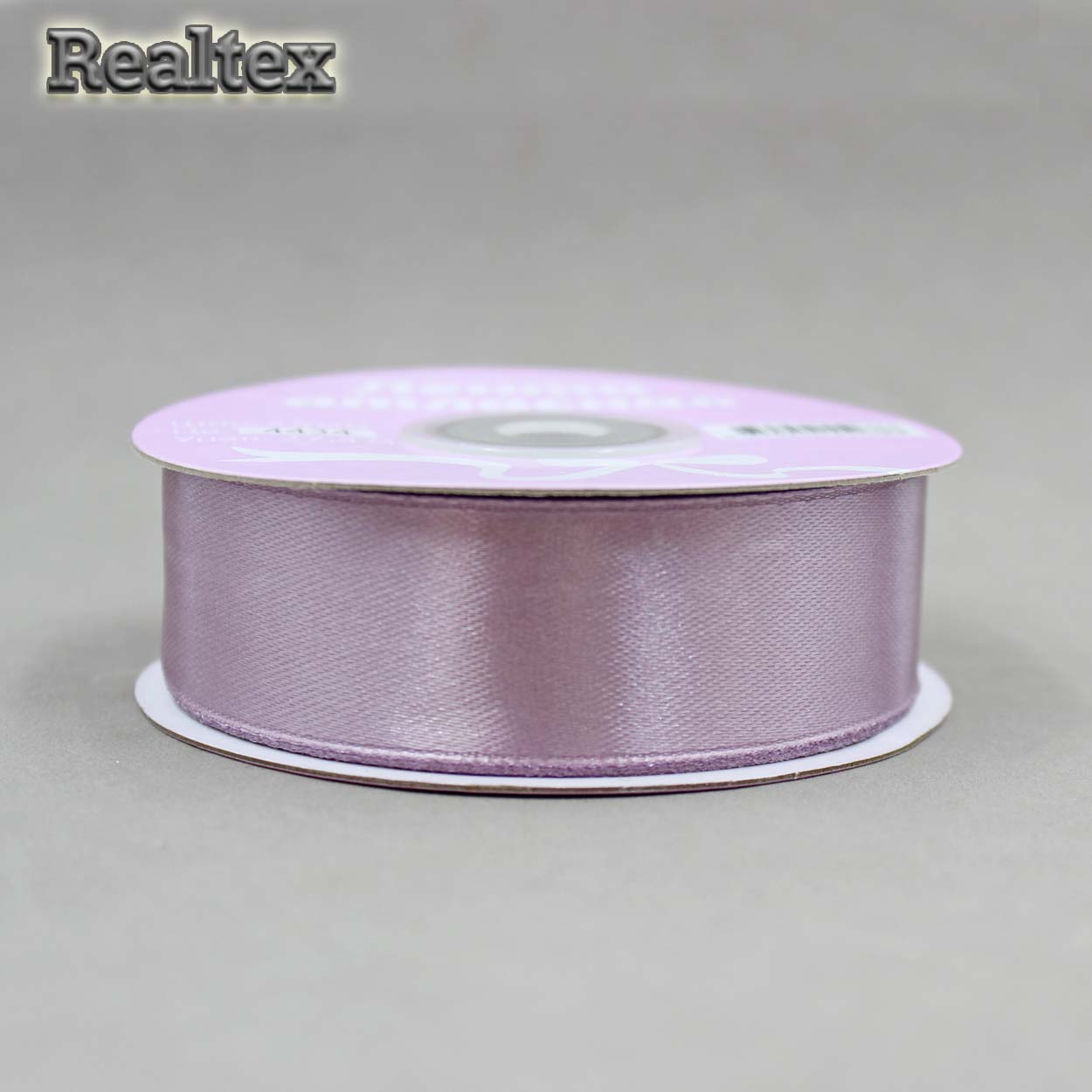 Лента атласная 25мм Realtex (27,4м) цв.4434 сиреневый 