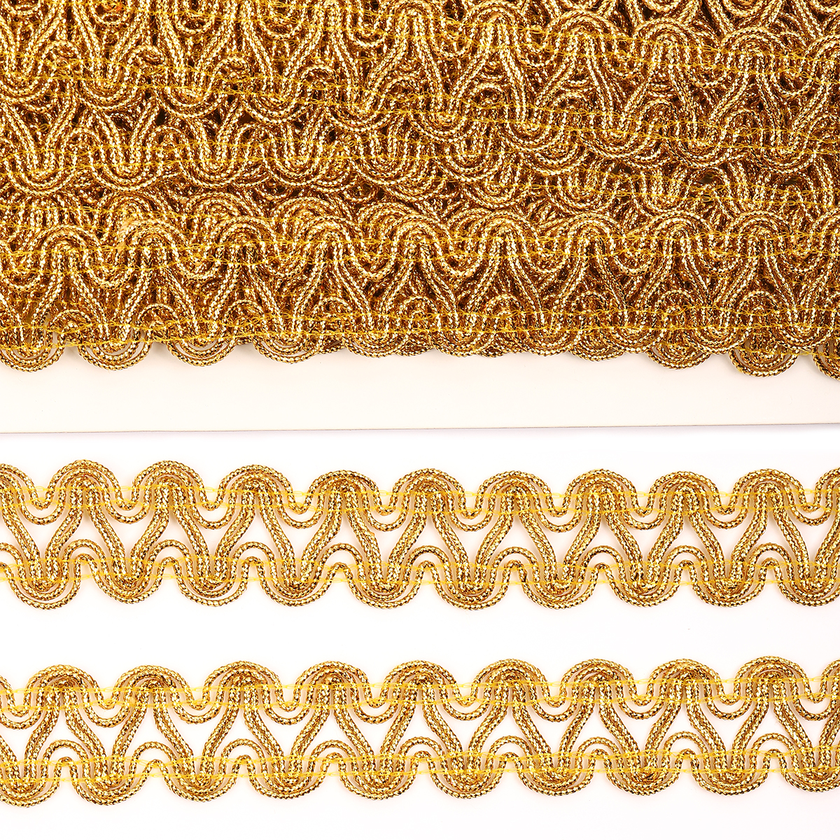 Тесьма металлизированная 35мм TBY 913 цв.золото