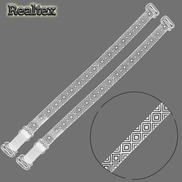 Бретели 4581/61 цв.прозрачный/черный