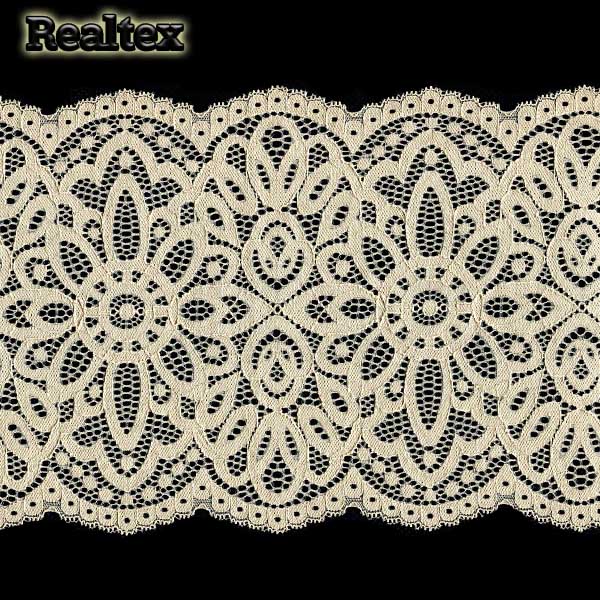 Кружево стрейч 195мм TBY L1189 цв.126 бежевый