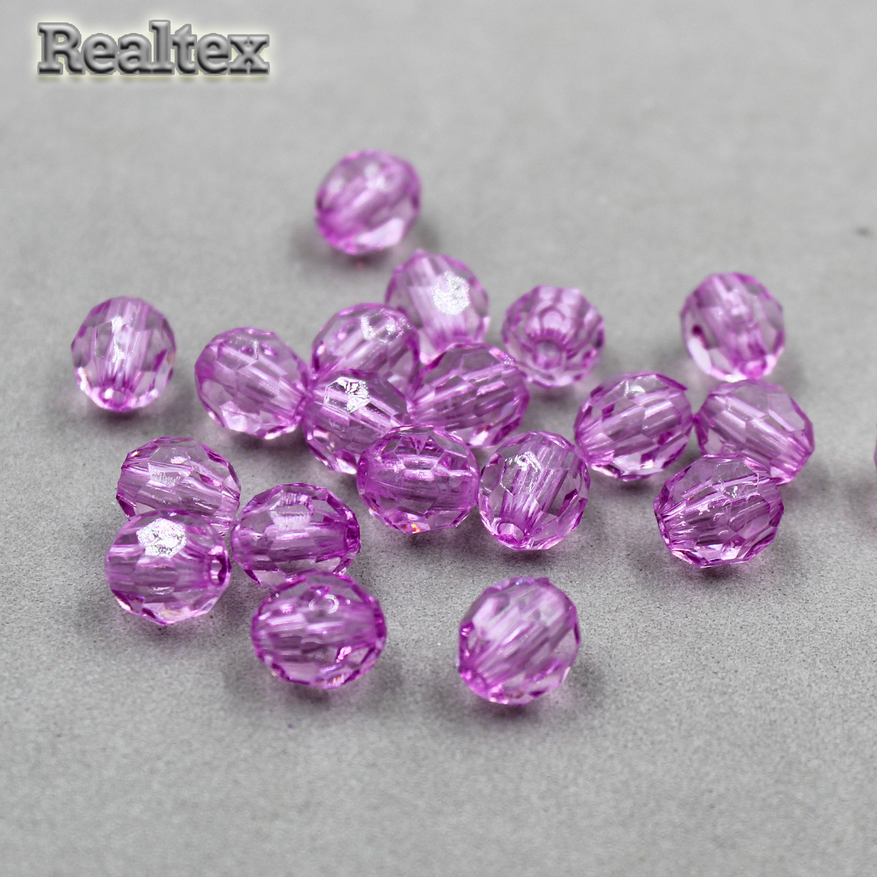 Бусины акриловые 3241 10мм (100гр) цв.06 сиреневый