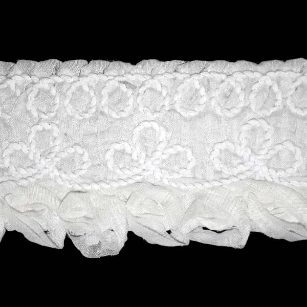 Кружево  80мм CYY 2979 цв.1 белый