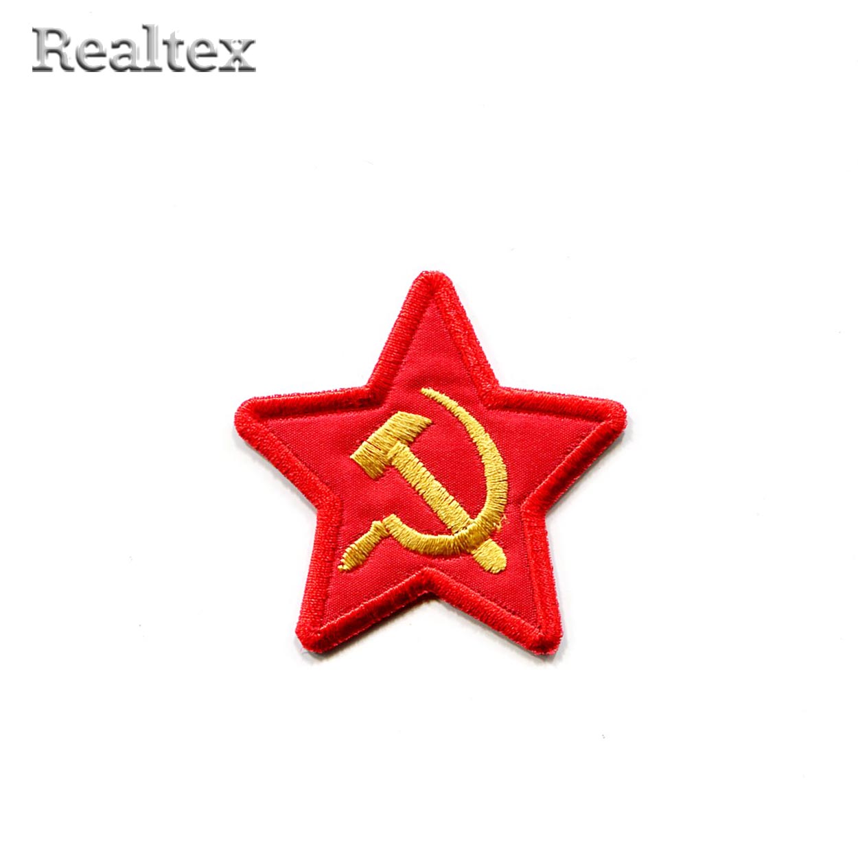 Термоаппликации 8016 "Звезда серп и молот" цв.красный