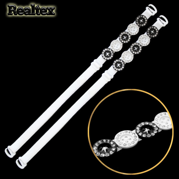 Бретели со стразами 1107 цв.белый