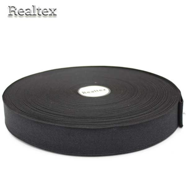 Резинка вязаная Realtex  30мм (40м) цв.черный 
