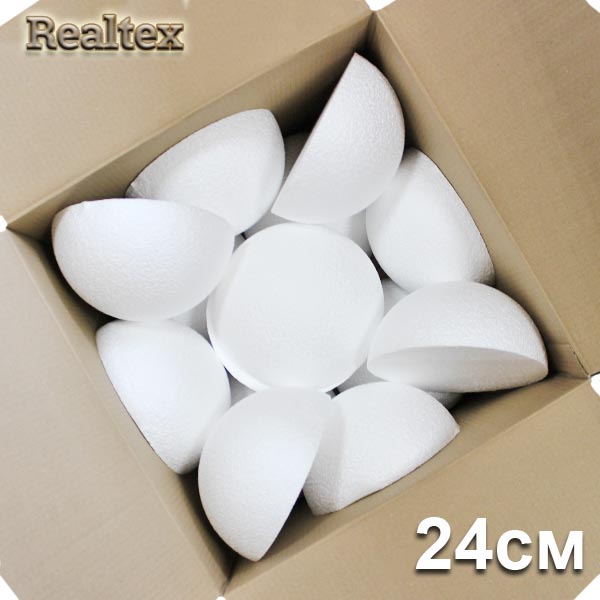 Заготовка для декорирования Полусфера 24см (14шт) (пенопласт пористый)