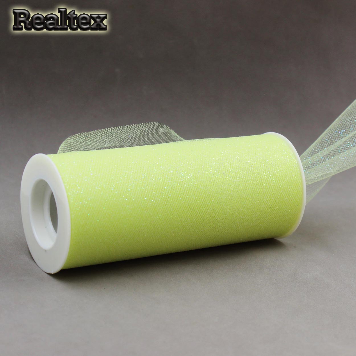 Фатин с глиттером средней жесткости RS ш.150мм цв.03 лимонный