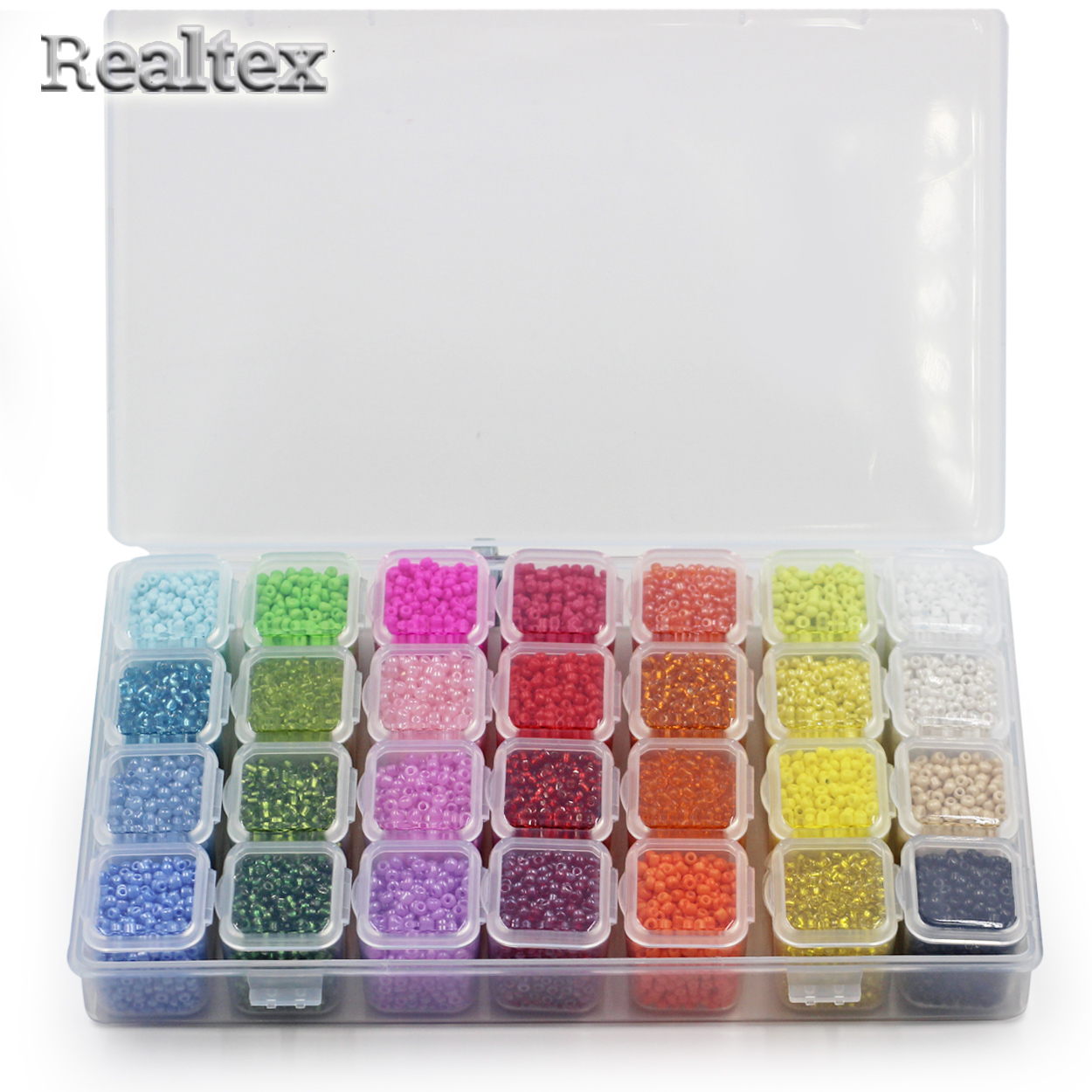 Набор бисера Китай (28цв.*10гр) цв.ассорти №2