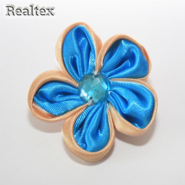 Цветочки пришивные 1-440 цв.синий