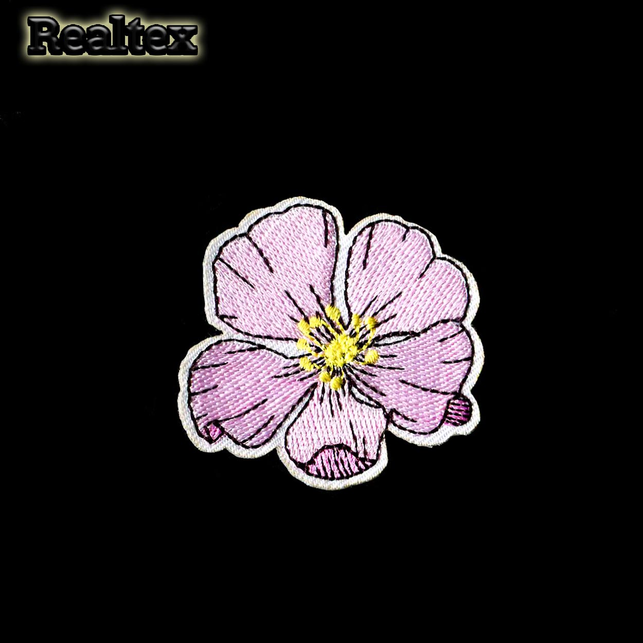  Термоаппликации Реалтекс H-0887 "Цветок" цв.розовый