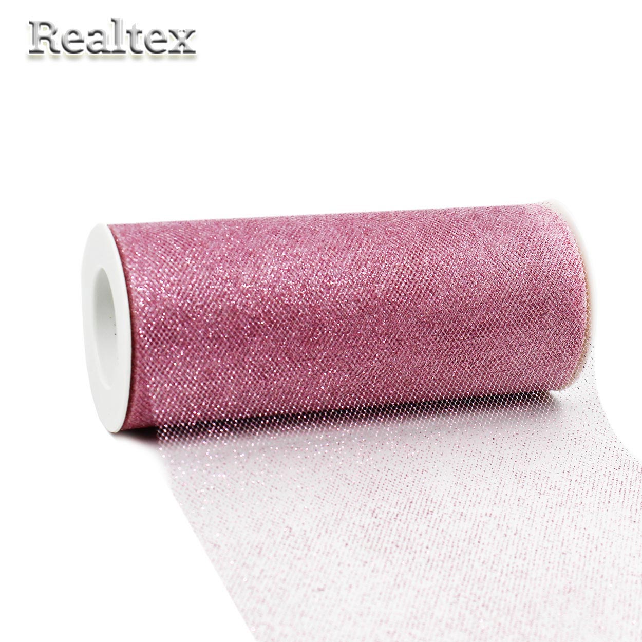 Фатин с глиттером средней жесткости RS ш.150мм цв.12 пудра