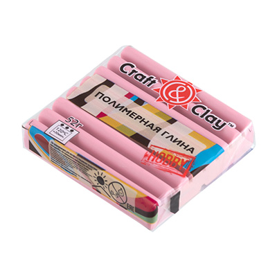 Полимерная глина CCH "Craft&Clay" (52гр) цв.1045 розовый кварц