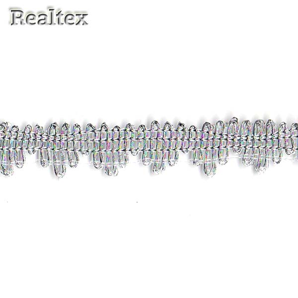 Тесьма металлизированная 10мм MTR-17 цв.серебро