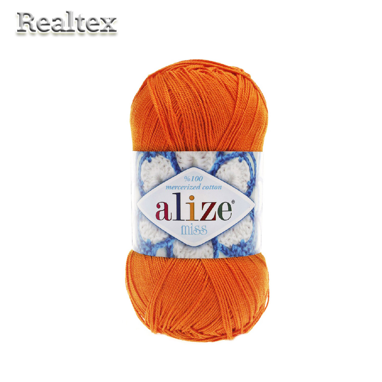Пряжа Alize "Miss" (0,25кг) цв.083 оранжевый
