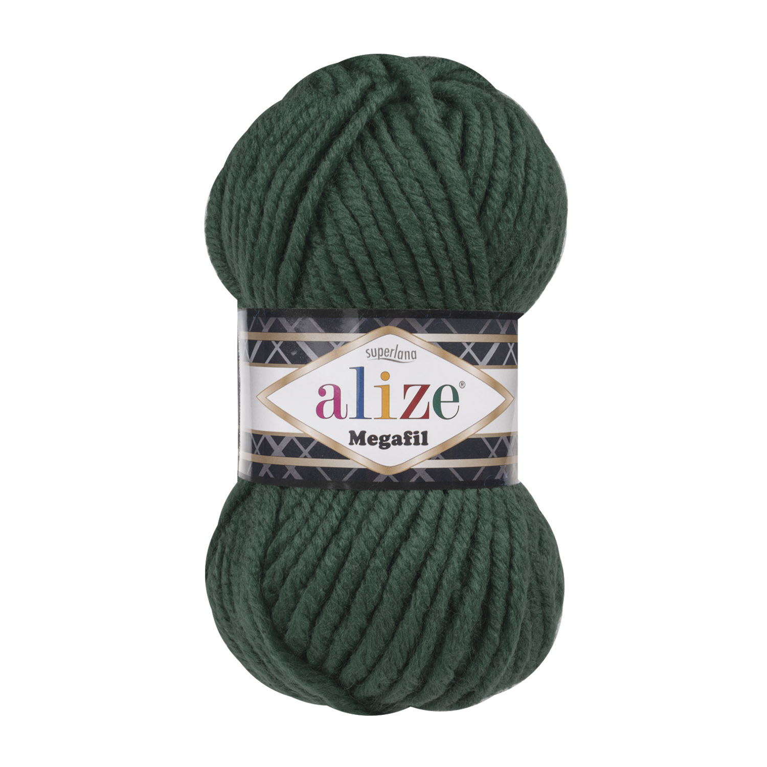Пряжа Alize "Super Lana Megafil" (100гр) цв.426 т.лазурный