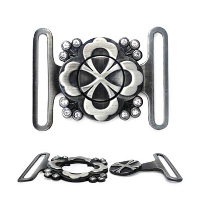 Пряжка металлическая НРГ 1180 30мм цв.чернёное серебро