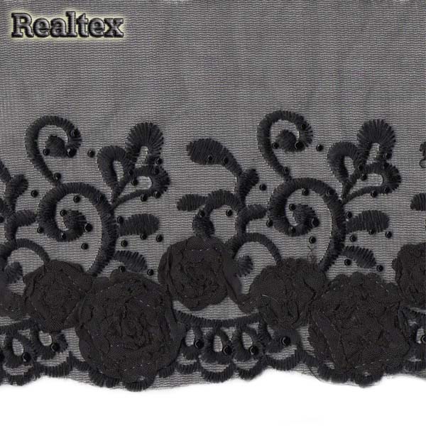 Тесьма CLN 1399 95мм цв.черный