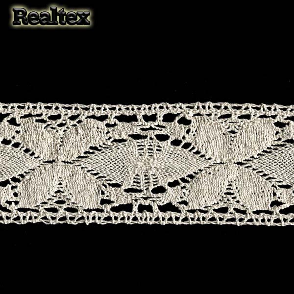 Кружево вязаное  75мм 75.01.128 цв.04 лён