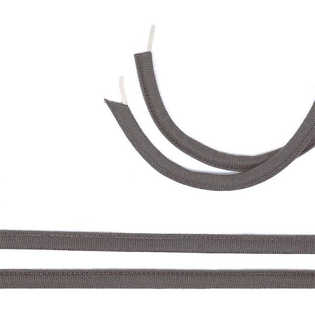 Тесьма бельевая для косточек Т12-6,4 (тоннельная) однострочная 10мм (100м) цв.грозовое облако