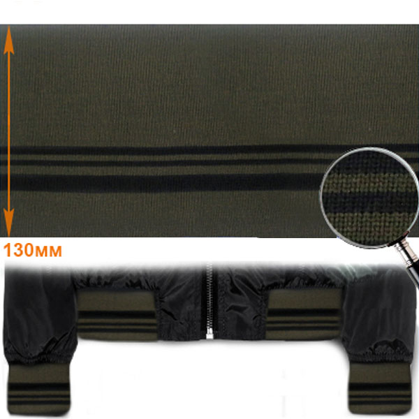 Подвяз ГД15058 13*125см цв.чёрный/хаки 078