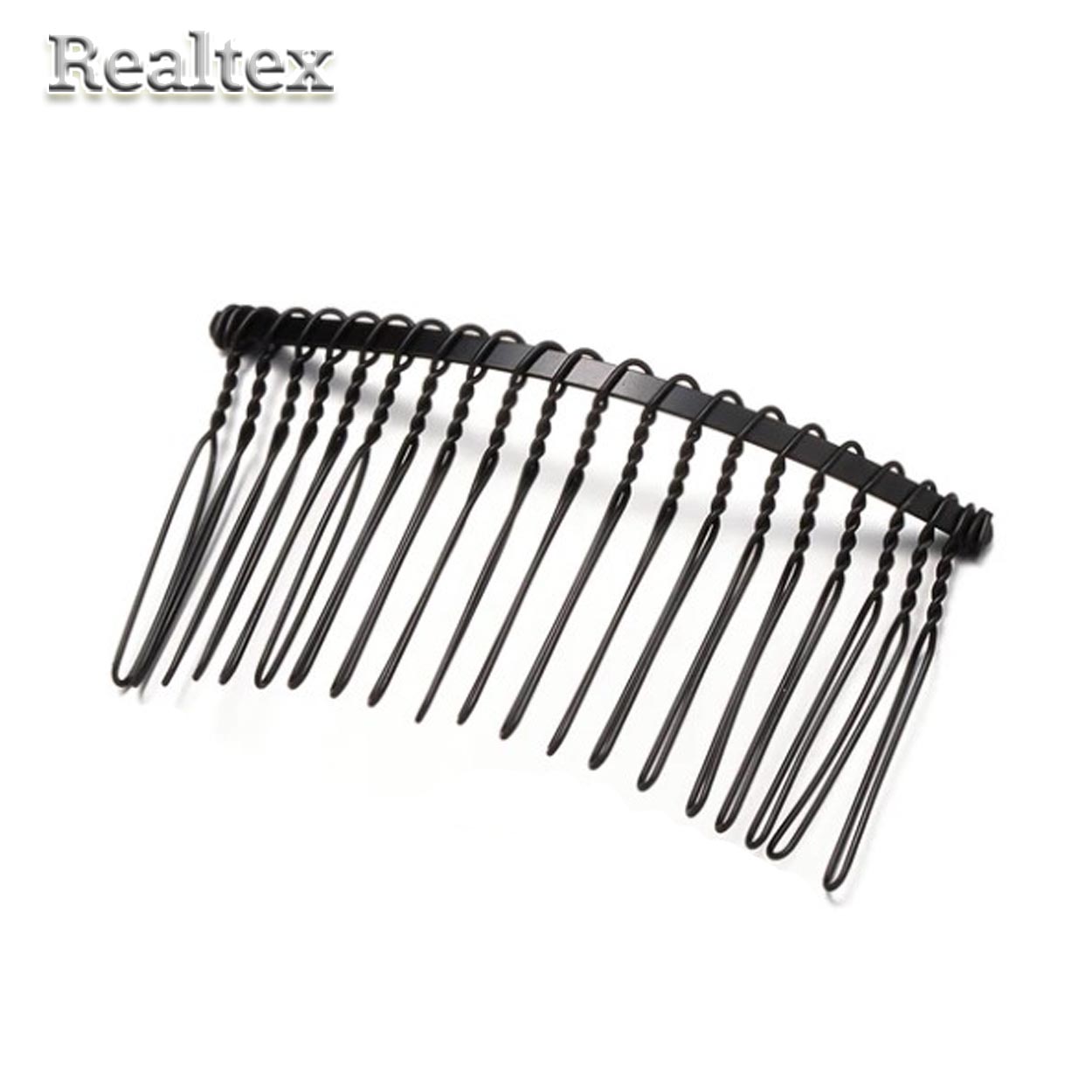 Гребень "Реалтекс" металл.  80*40мм (10шт) цв.черный