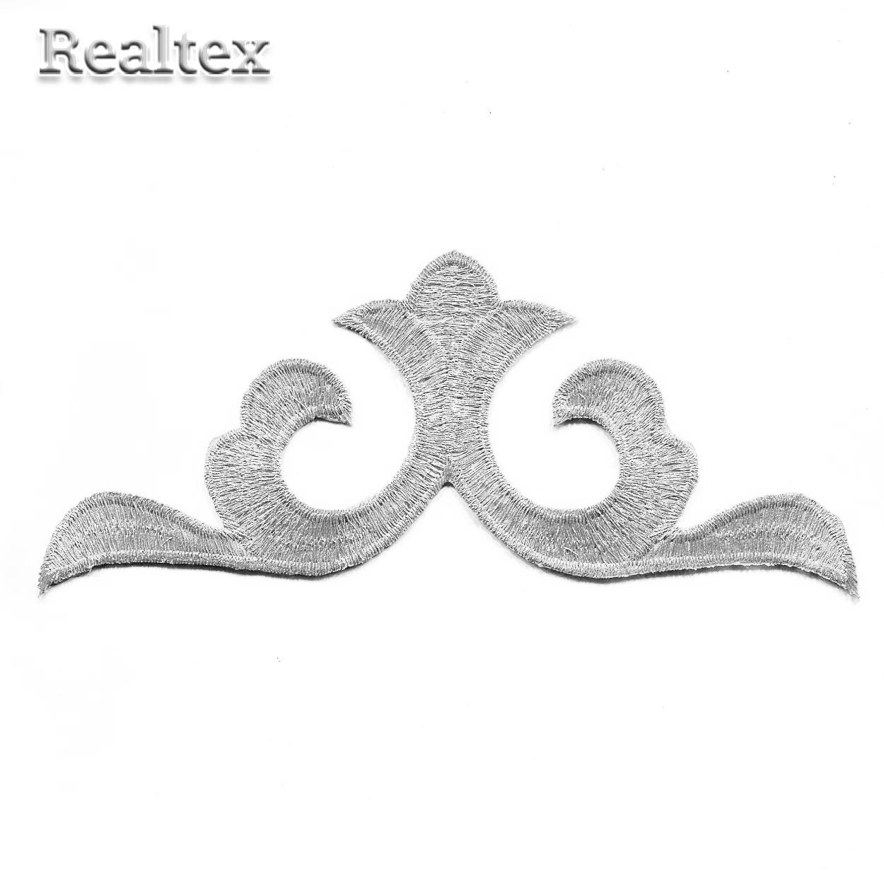 Термоаппликации орнамент Реалтекс R-2262 цв.серебро