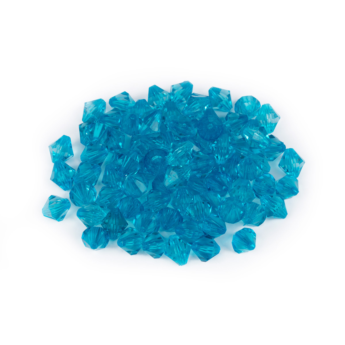 Бусины акриловые ARO-1 "Zlatka" 9*10мм цв.124 голубой 