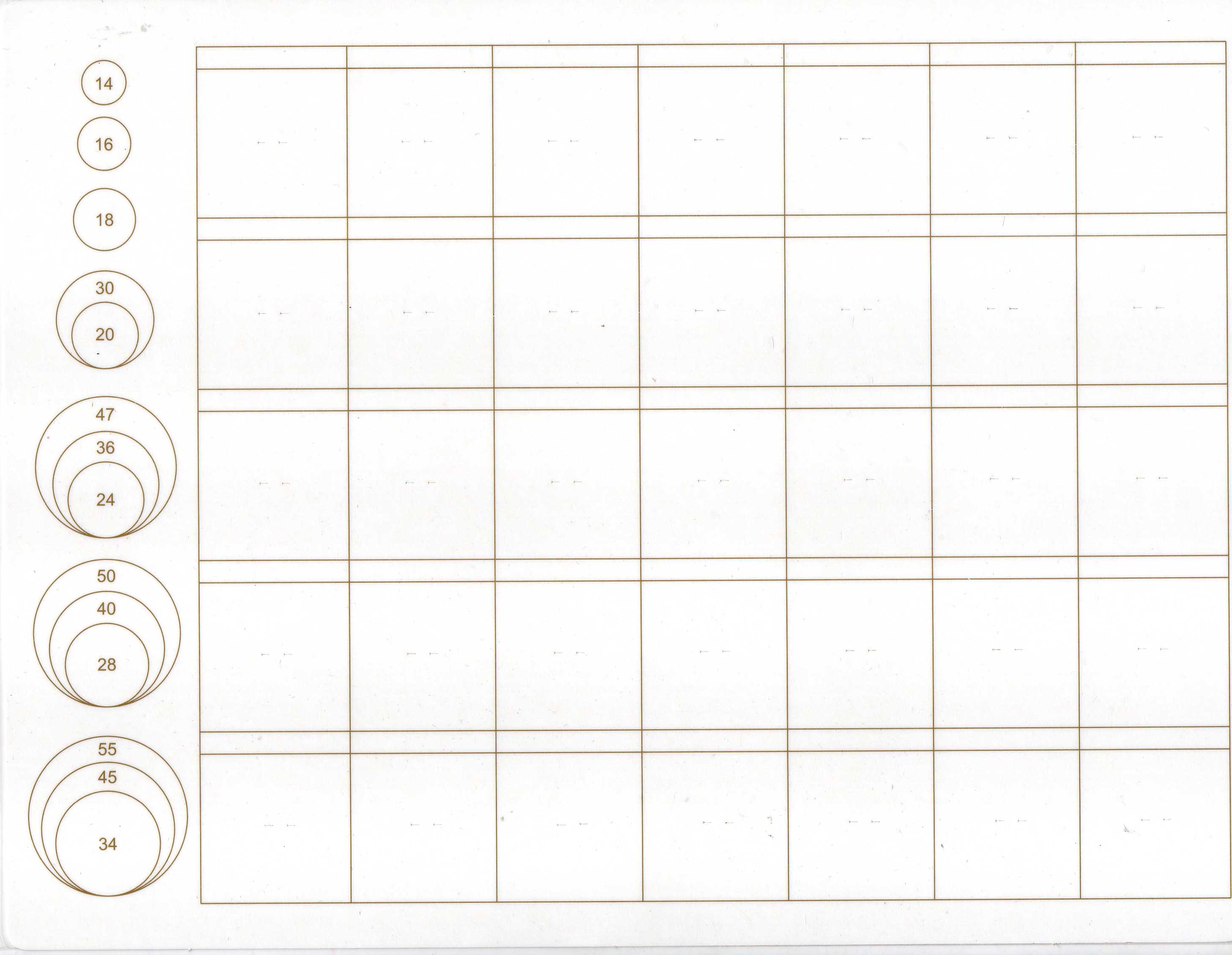 Планшет для пуговиц (ламинированный)