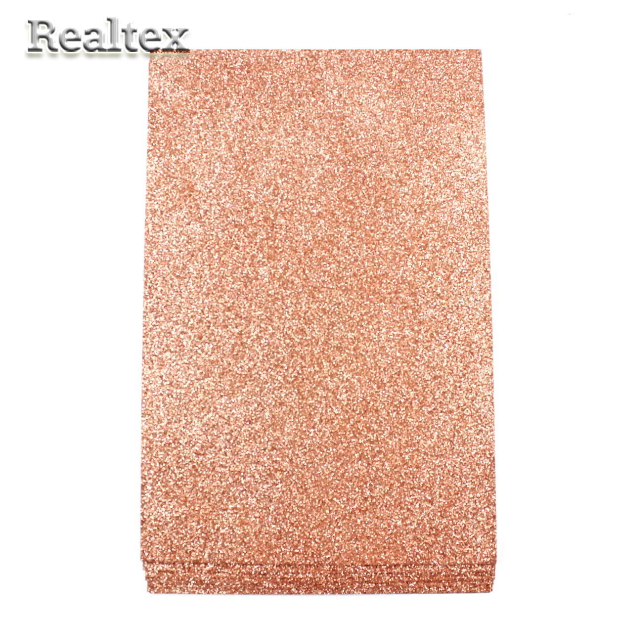 Фоамиран глиттерный Realtex 2мм цв.R27 т.абрикос