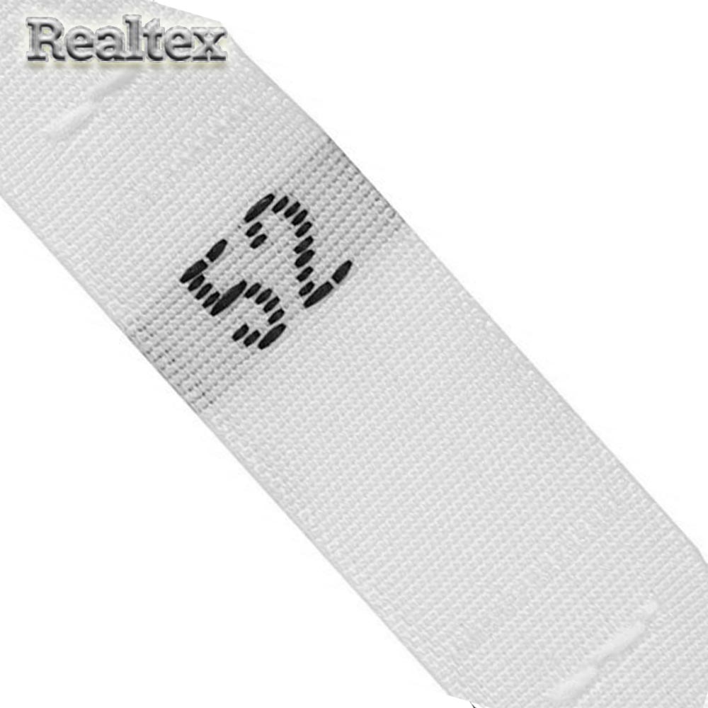 Размерники жаккардовые ТВ 52 тафта 10*32мм (500шт) цв.белый