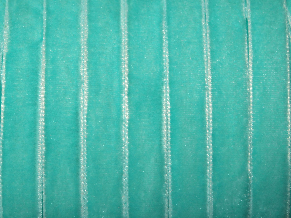 Лента бархатная УТ 10мм цв.8576 зелёная бирюза 