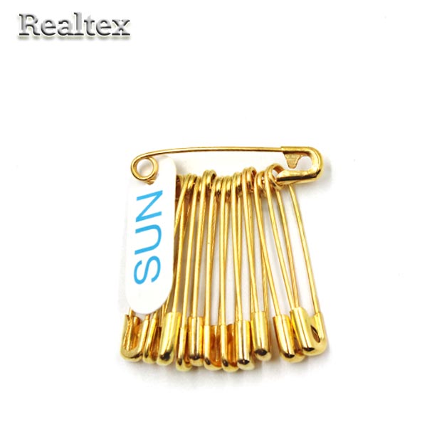 Булавки английские "Realtex" SUN №1 32мм цв.золото 